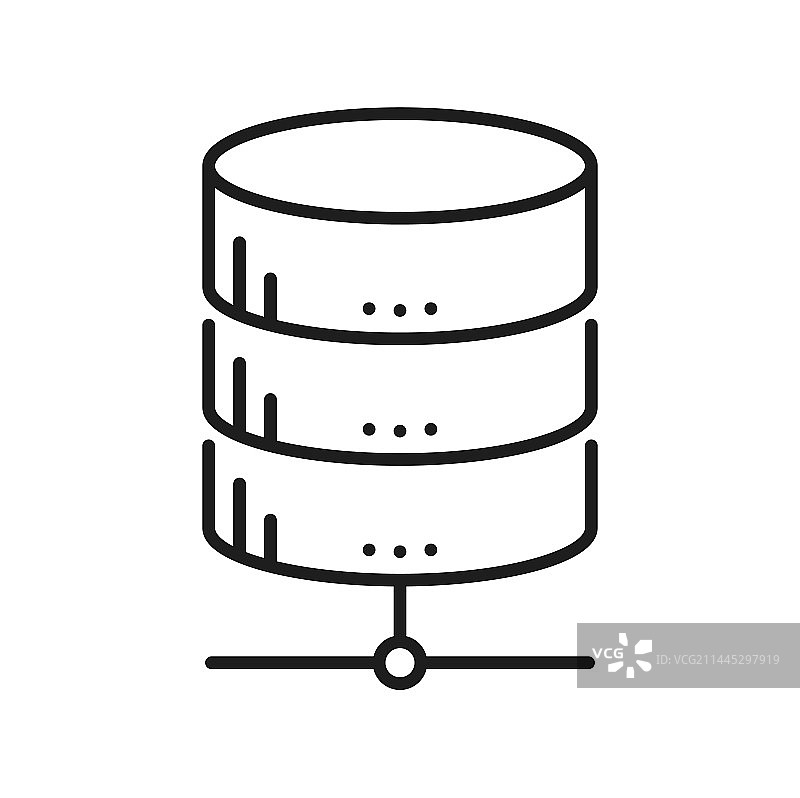 在线数据库云存储服务器行图标图片素材