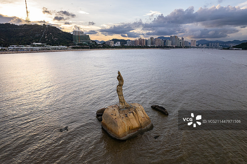 广州珠海珠海渔女雕像图片素材