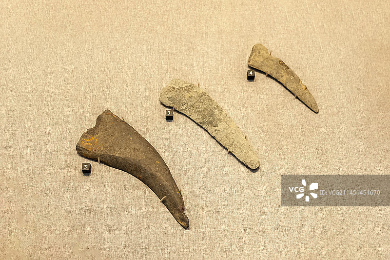 良渚博物院石镰图片素材