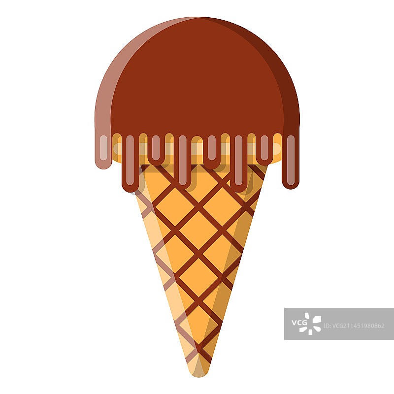 蛋卷冰淇淋图标图片素材
