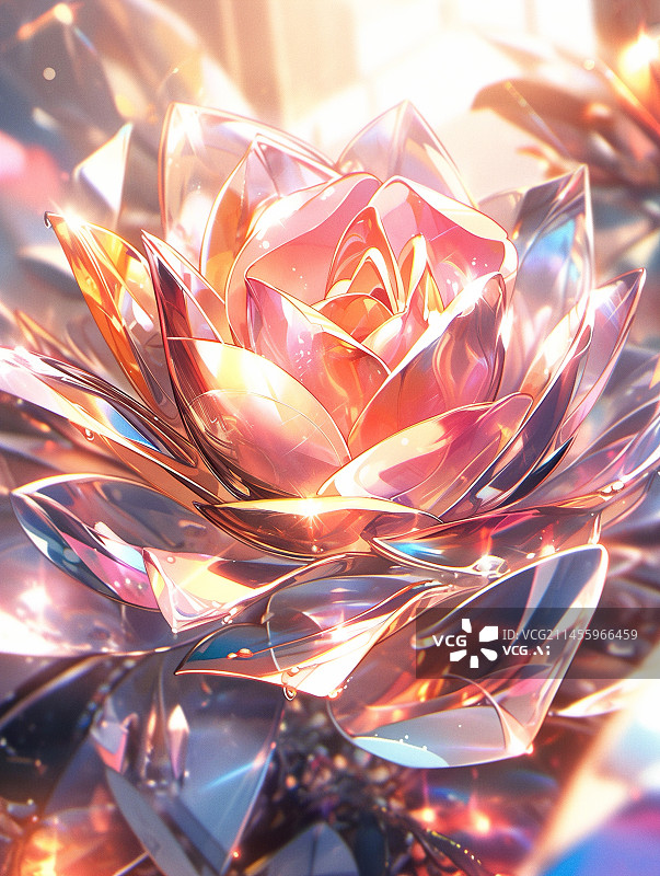 【AI数字艺术】梦幻浪漫风格下雨花朵花丛背景插画图图片素材