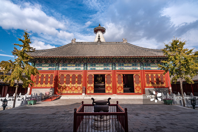 北京白塔寺七佛宝殿图片素材