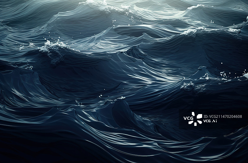 【AI数字艺术】水波荡漾的全帧拍摄图片素材