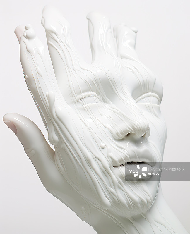 【AI数字艺术】白色背景下人体骨骼的特写镜头图片素材