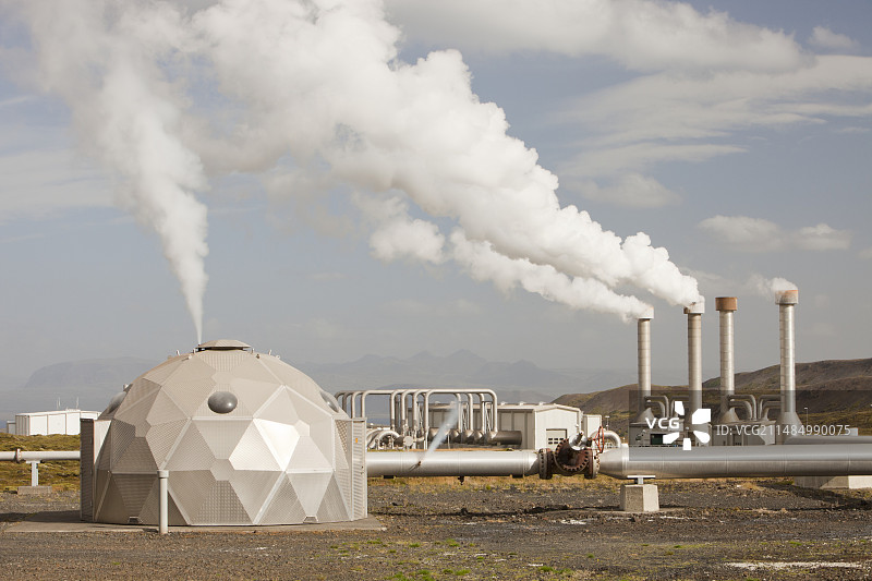 冰岛地热发电站图片素材