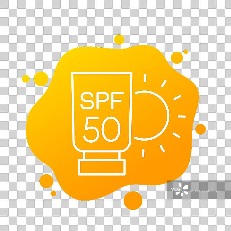 SPF 50的防晒线图标图片素材