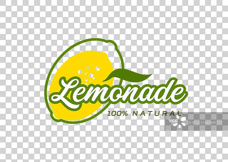 柠檬水图标与柠檬水果的果汁饮料图片素材