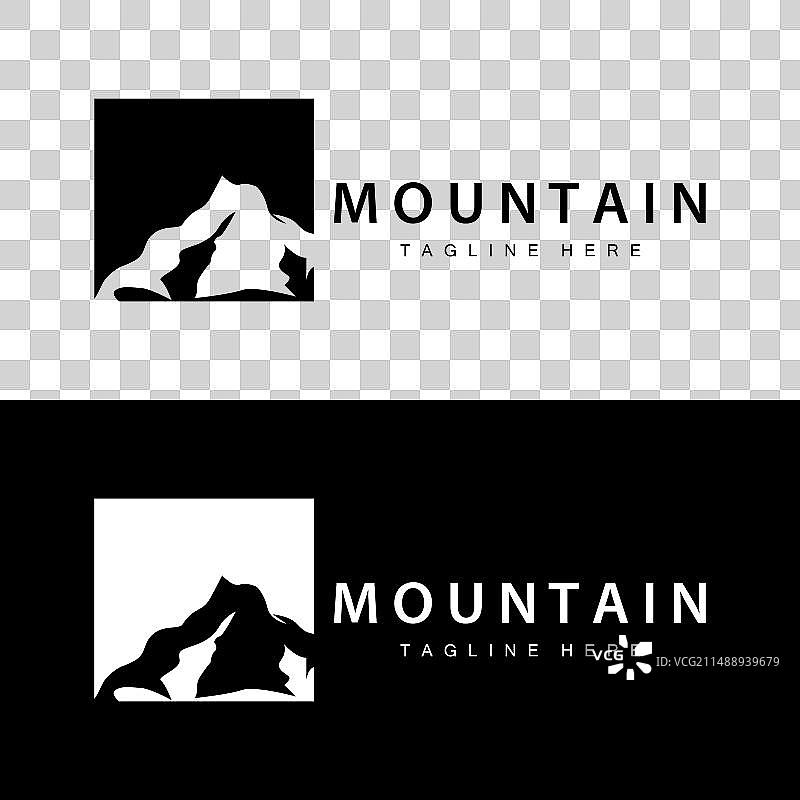 山标志设计简单冒险模式图片素材