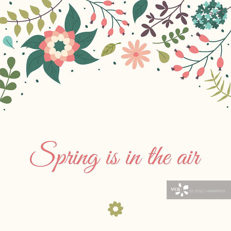 春天在空气中以花香为背景图片素材
