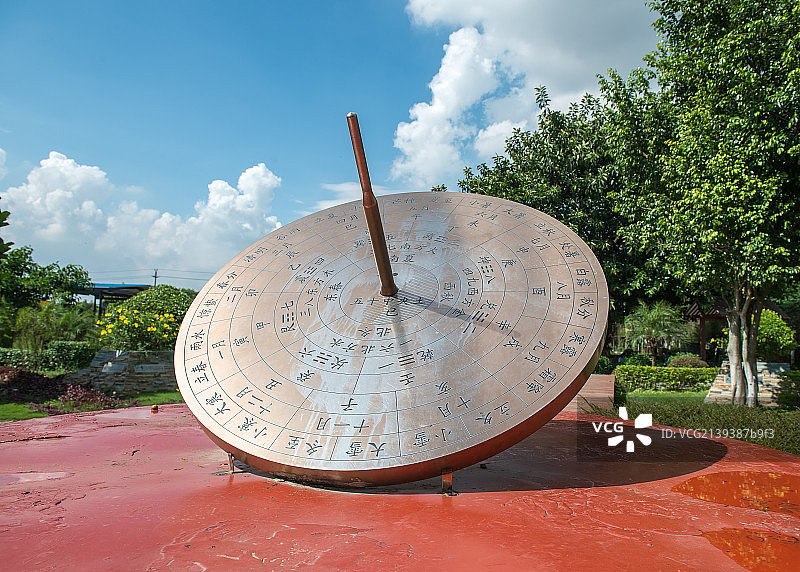 日晷－中国古代计算时间的工具图片素材