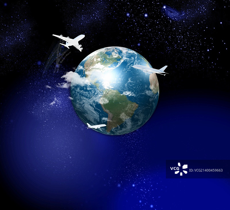 全球飞行飞机的图片图片素材