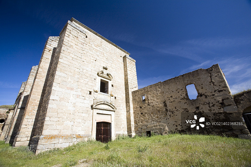 圣安东尼奥·德·帕多瓦的Abandoned monastery, Alconetar Garrovillas, Caceres, Extre图片素材