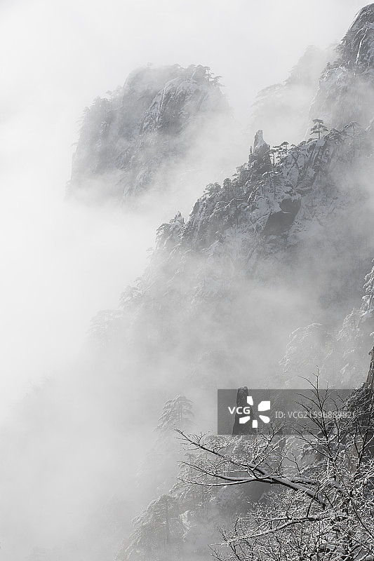 安徽自然风景黄山图片素材