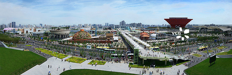 上海世博会园区全景图图片素材