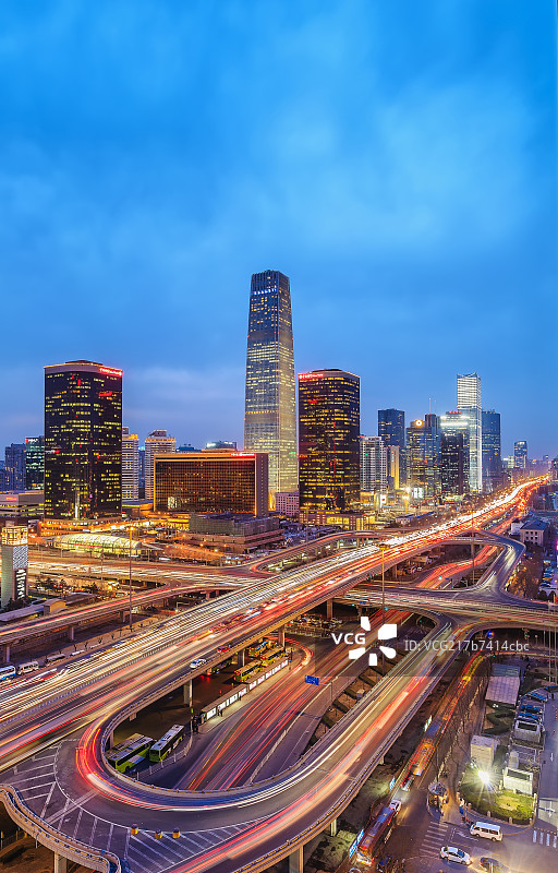 北京 城市 夜景图片素材