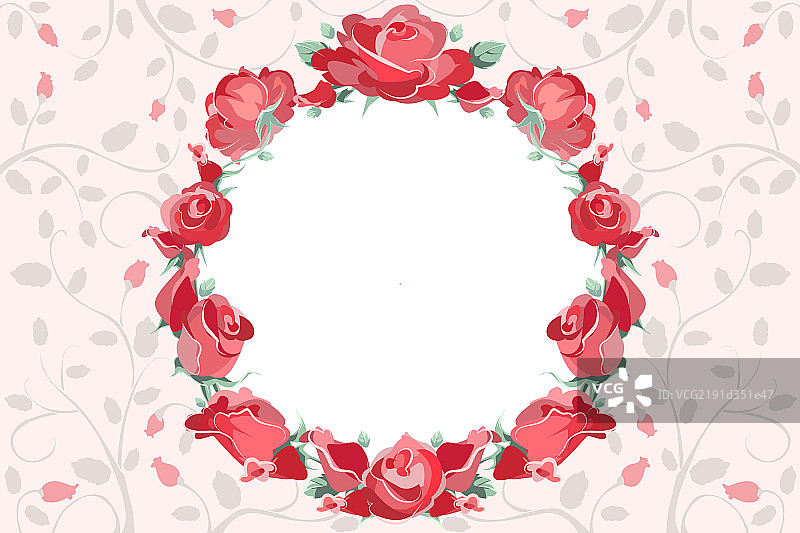 玫瑰花环图片素材