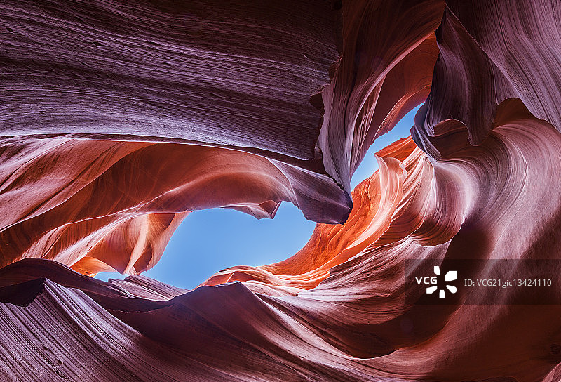 羚羊峡谷的岩层，佩奇，亚利桑那州，美国图片素材