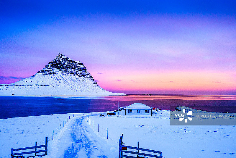 冰岛冬日风光图片素材