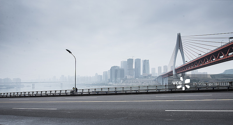 重庆地标建筑 城市道路图片素材