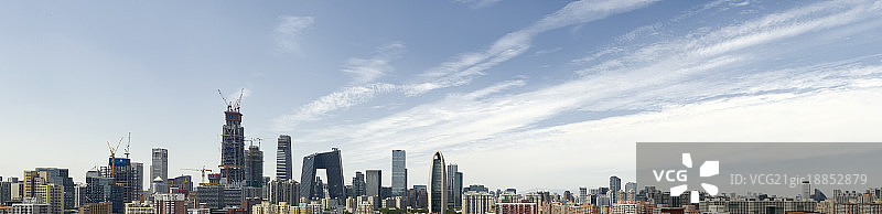 北京CBD大幅全景图片素材