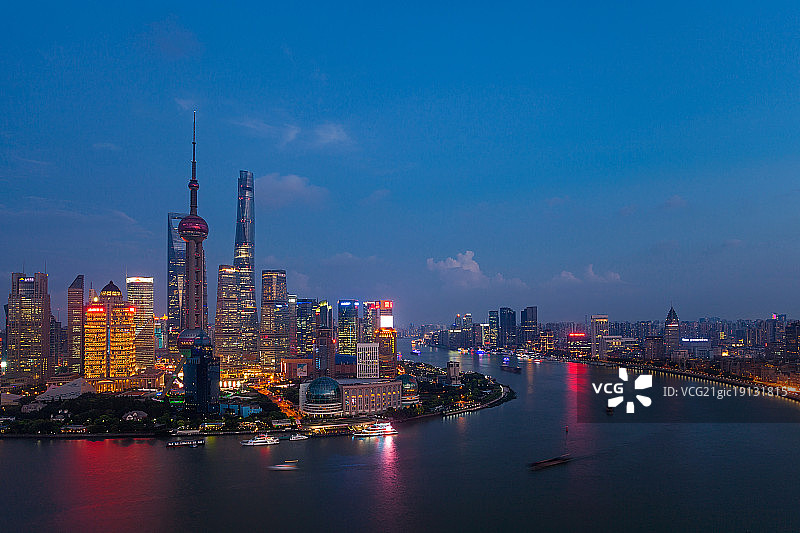 上海城市夜景图片素材