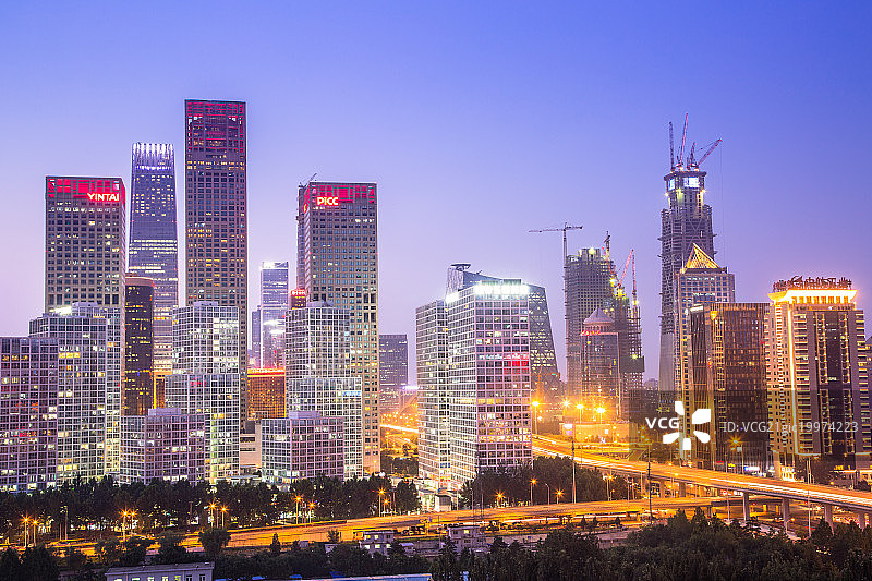 北京国贸CBD城市风光图片素材