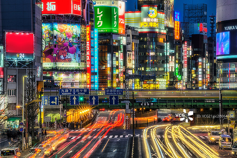日本东京新宿街景图片素材