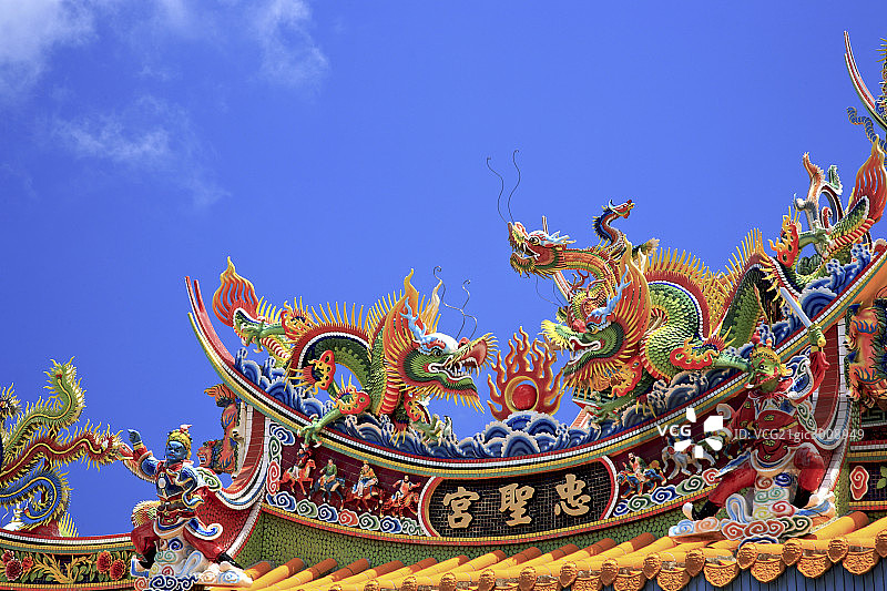 台湾交趾陶寺庙图片素材