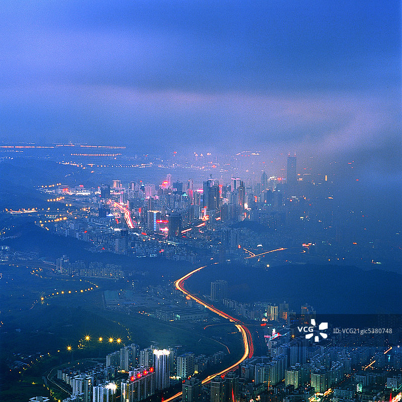 深圳夜景图片素材