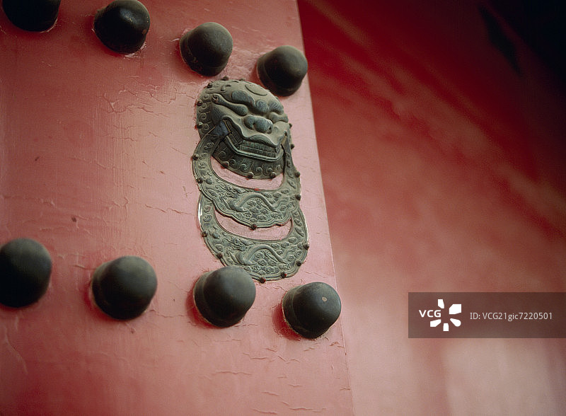 闭门配件在故宫，北京，中国图片素材