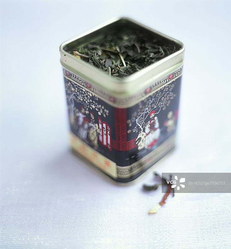 亚洲茶叶中的绿茶图片素材