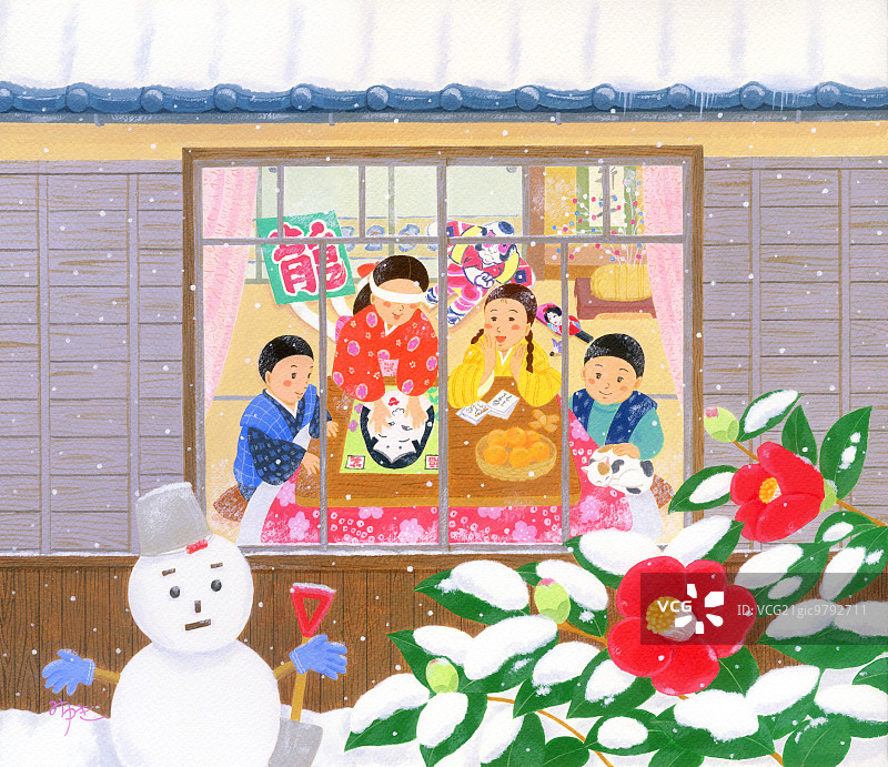 日本传统和季节说明图片素材