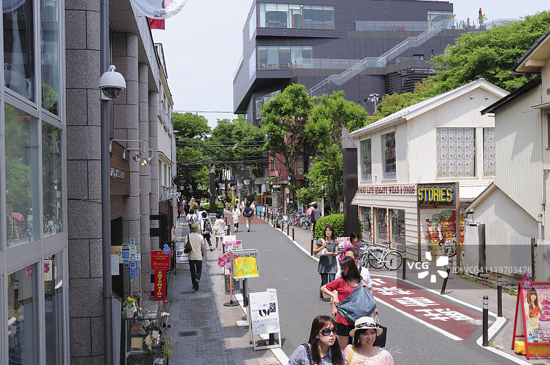 日本东京都涩谷区的城市景观图片素材