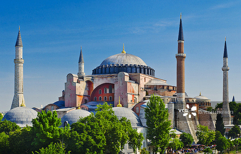 土耳其，伊斯坦布尔，圣索菲亚清真寺图片素材