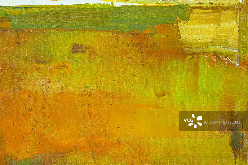 抽象的橙色和绿色艺术背景。图片素材