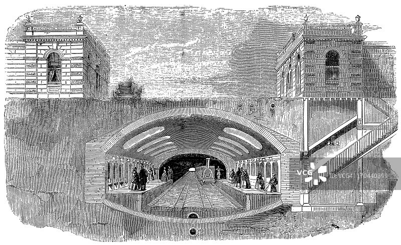 伦敦地铁的建筑图片素材