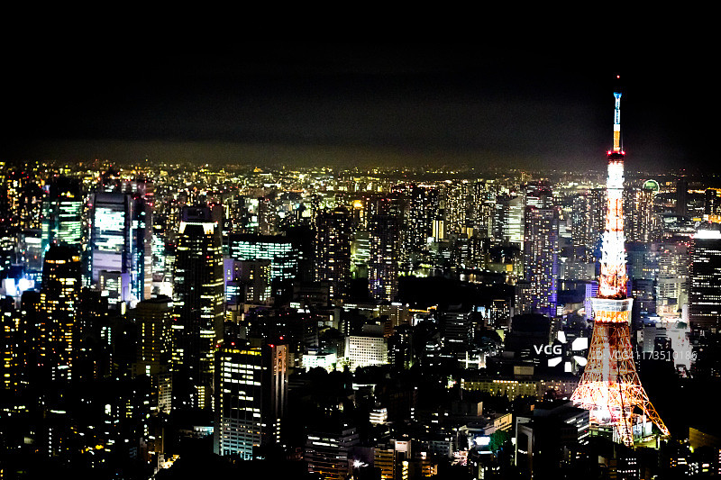 东京夜景图片素材