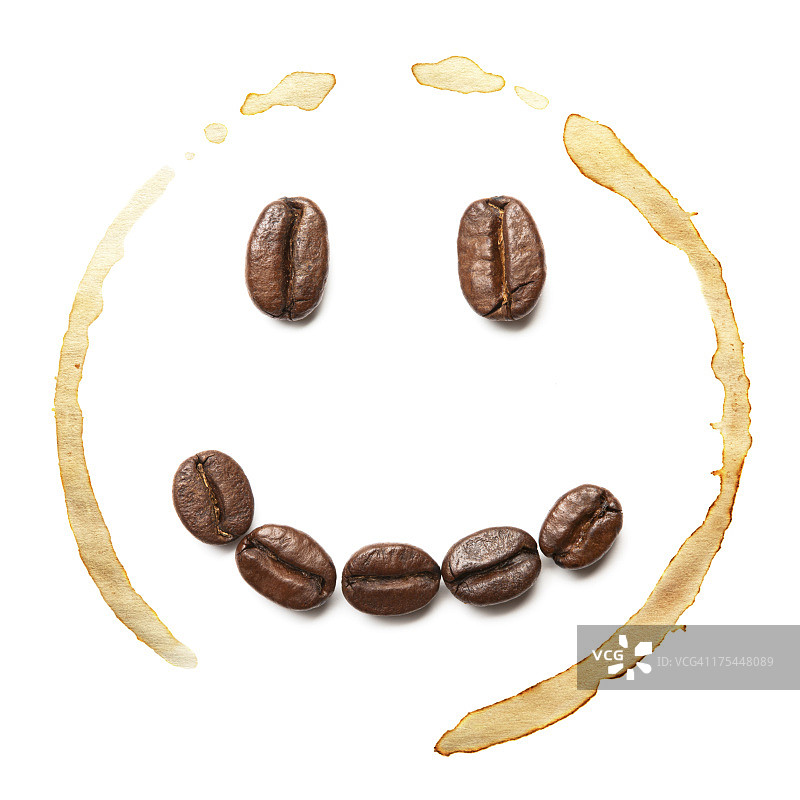 微笑的咖啡豆图片素材