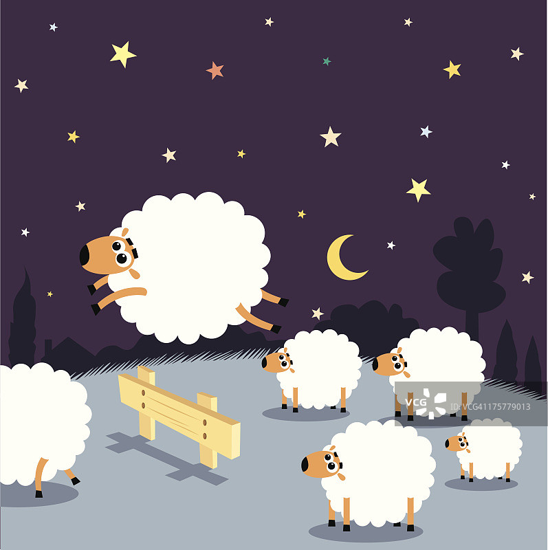 数羊:失眠图片素材