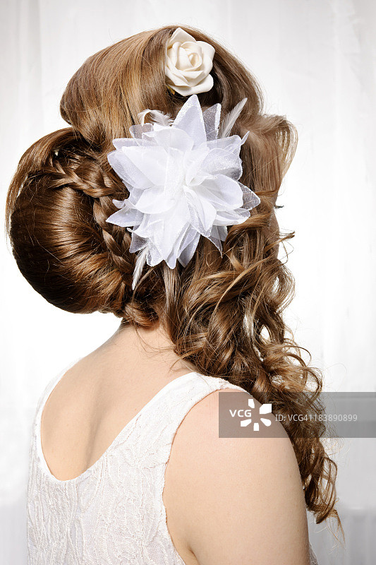 新娘的发型图片素材