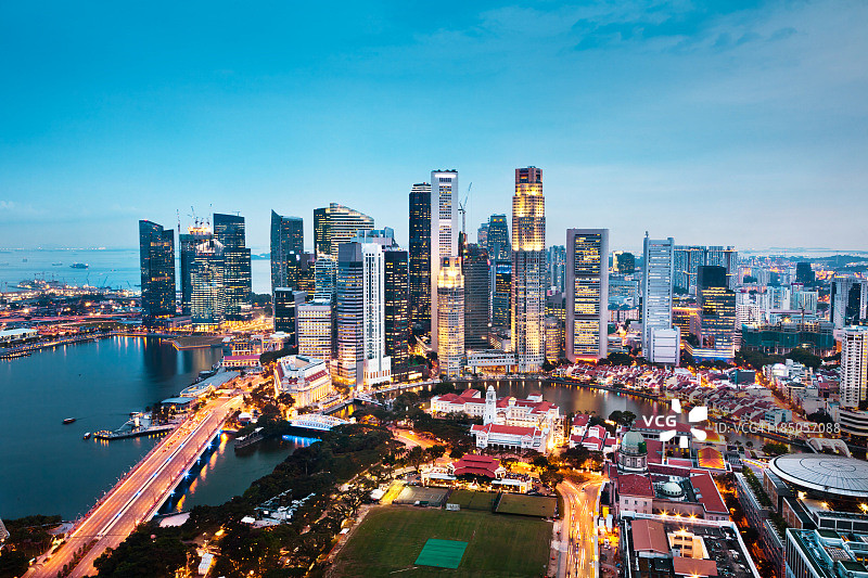 新加坡市中央商务区图片素材