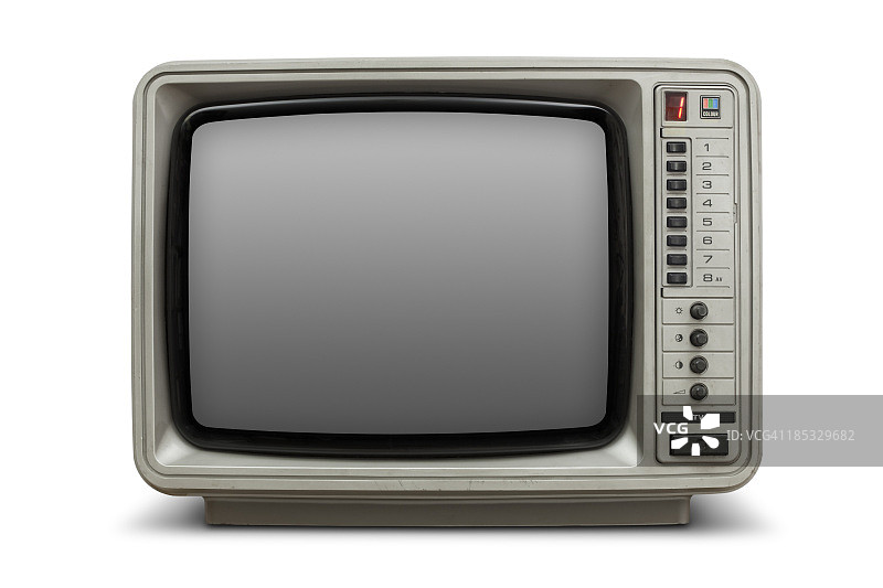 老式的黑屏电视机图片素材