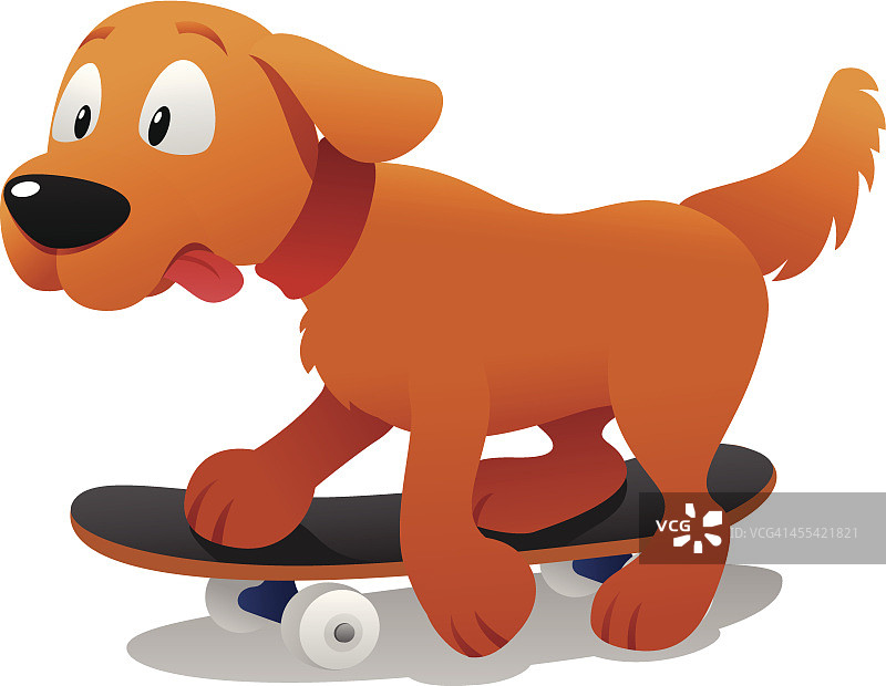 狗滑冰图片素材