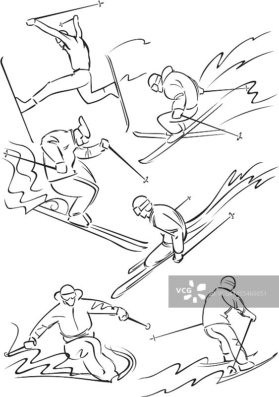 滑雪图2图片素材
