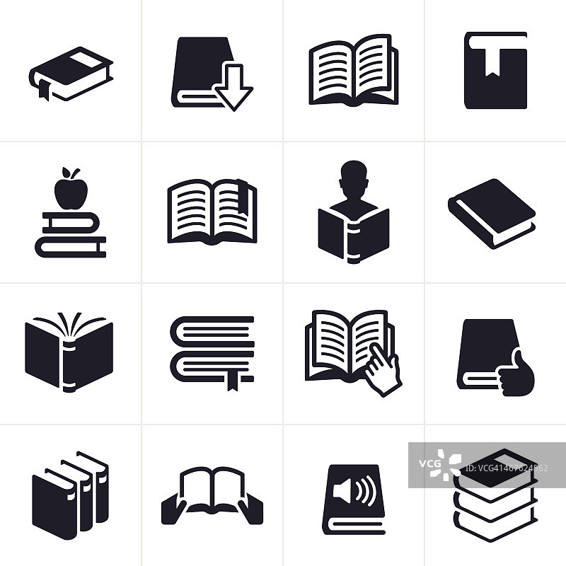 书籍和教育学习图标和符号图片素材