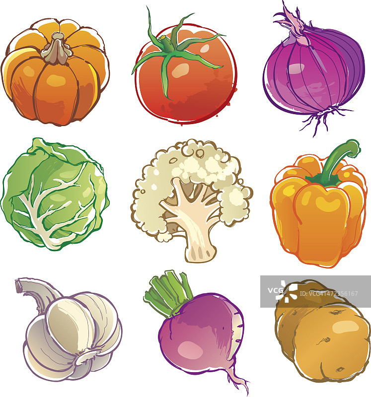 蔬菜图标图片素材
