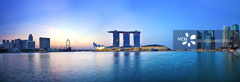 新加坡城市景观滨海湾图片素材