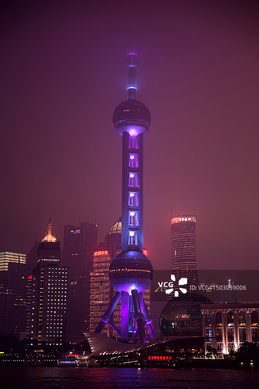 中国上海夜景图片素材