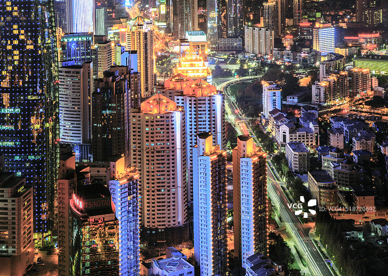 中国青岛的摩天大楼图片素材