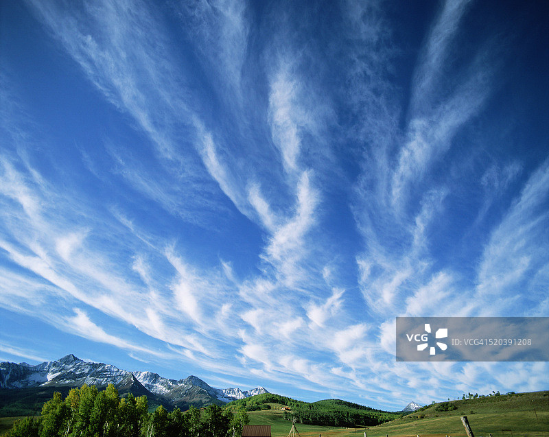 圣米格尔上空的卷云图片素材